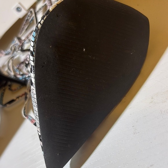 Shoe Dazzle Black and Pink Snakeskin Heels - Picture 4 of 6